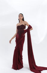 IMPERIAL WINE SAREE