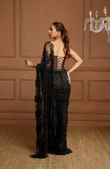 MIDNIGHT CRYSTAL SAREE