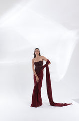 IMPERIAL WINE SAREE
