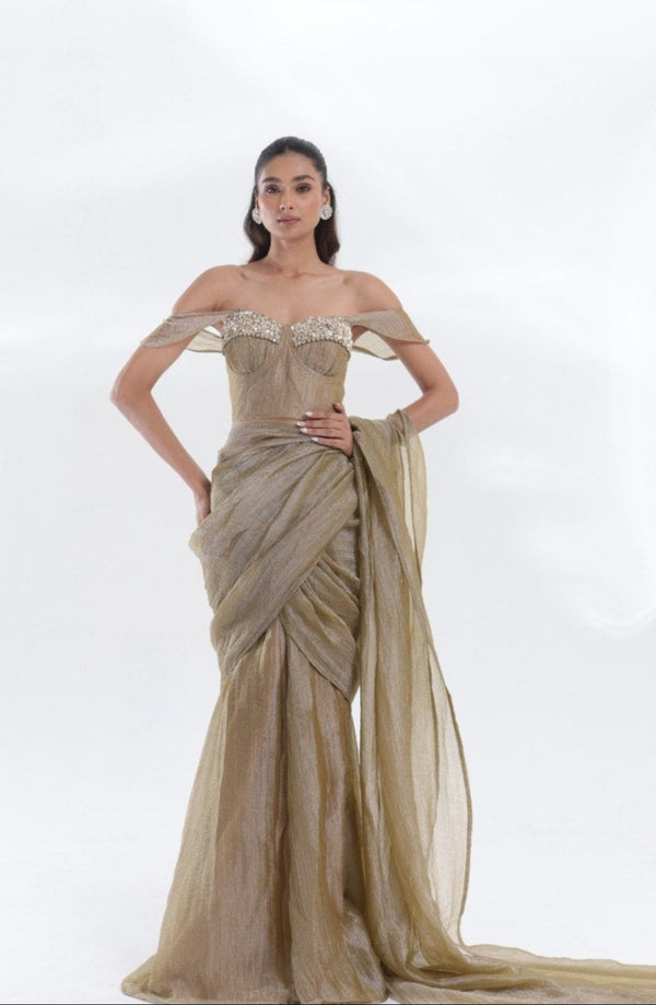 AURUM TISSUE SILK SAREE